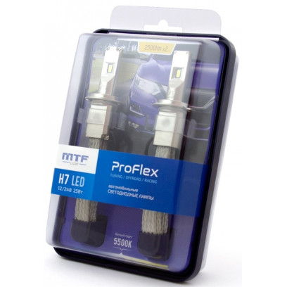 Cветодиодные автолампы MTF Light, серия PROFLEX LED H7, 5500K, 2500Lm, 12/24V, 25W ком-кт.