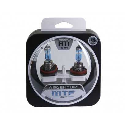 Галогенные автолампы серия ARGENTUM +80% H11, 12V, 55W, комплект 2 шт