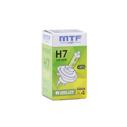 Галогенная лампа MTF H7 12V 55W - Standard +30%