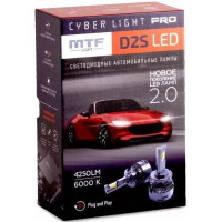 Светодиодные лампы MTF Light, серия CYBER LIGHT PRO, D2S, 85V, 35W, 4250lm, 6000K, кулер, комплект Светодиодные лампы MTF Light, серия CYBER LIGHT PRO, D2S, 85V, 35W, 4250lm, 6000K, кулер, комплект