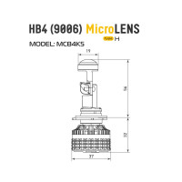 Светодиодные линзы MTF LIGHT серии MicroLENS HB4(9006), 12/24V, 55W, 6000K, 4000LM, к-т.2шт Светодиодные линзы MTF LIGHT серии MicroLENS HB4(9006), 12/24V, 55W, 6000K, 4000LM, к-т.2шт
