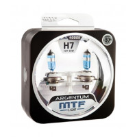Галогенные автолампы серия ARGENTUM +80% H7, 12V, 55W, комплект 2 шт