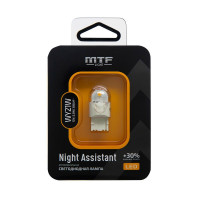 Светодиодная автолампа MTF Light серия Night Assistant 12В, 2.5Вт, WY21W, янтарный, блистер, шт.