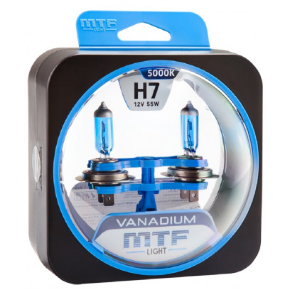 Галогенные автолампы серия VANADIUM H7, 12V, 55W, комплект 2 шт