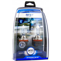 Галогенные автолампы MTF Light серия DYNAMIC BLUE H11, 12V, 55W, комп.