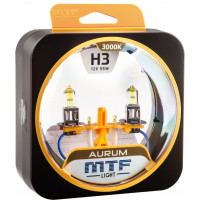 Галогенные автолампы серия AURUM H3, 12V, 55W, комплект 2 шт
