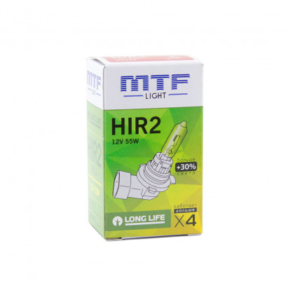 Галогенная лампа MTF HIR2 (9012) 12V 55W Standard+30%