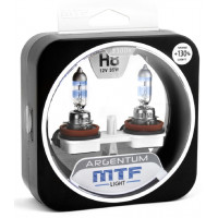 Галогенные автолампы MTF Light серия ARGENTUM +130% H8, 12V, 35W, комп