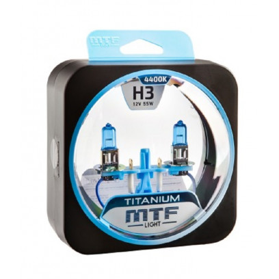 Галогенные автолампы серия TITANIUM H3, 12V, 55W, комплект 2 шт