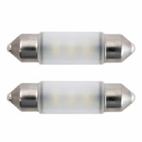 Светодиодная лампа MTF Light софитная 12В, 1Вт, 41мм, C10W (10.5x41/SV8.5), 6000K(белый свет), 2шт.