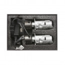 Светодиодные линзы MTF LIGHT серии MiniLENS H4/H19, 12V, 30/45W, 5500K, 4500LM, к-т 2шт.