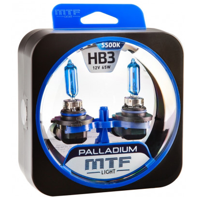 Галогенные автолампы серия PALLADIUM HB3(9005), 12V, 65W, комплект 2 шт