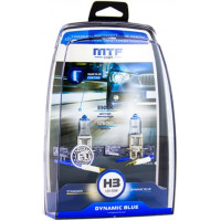 Галогенные автолампы MTF Light серия DYNAMIC BLUE H3, 12V, 55W, комп.