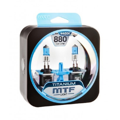 Галогенные автолампы серия TITANIUM Н27(880), 12V, 27W, комплект 2 шт