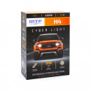 Светодиодные лампы MTF Light, серия CYBER LIGHT, H4/Н19, 12V, 45W, 3750lm, 6000K, кулер, комплект.
